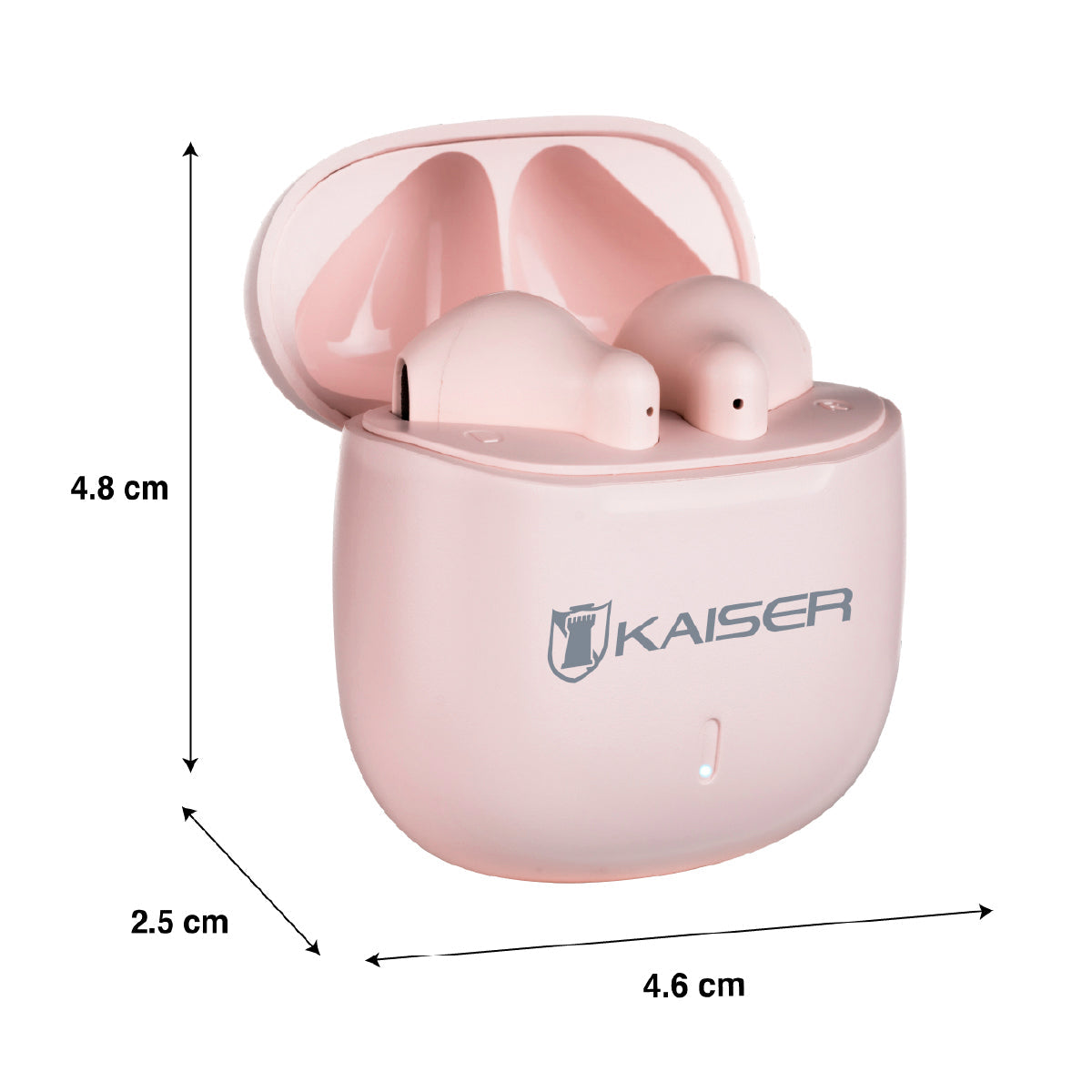 Audífonos True Wireless con batería recargable, rosa