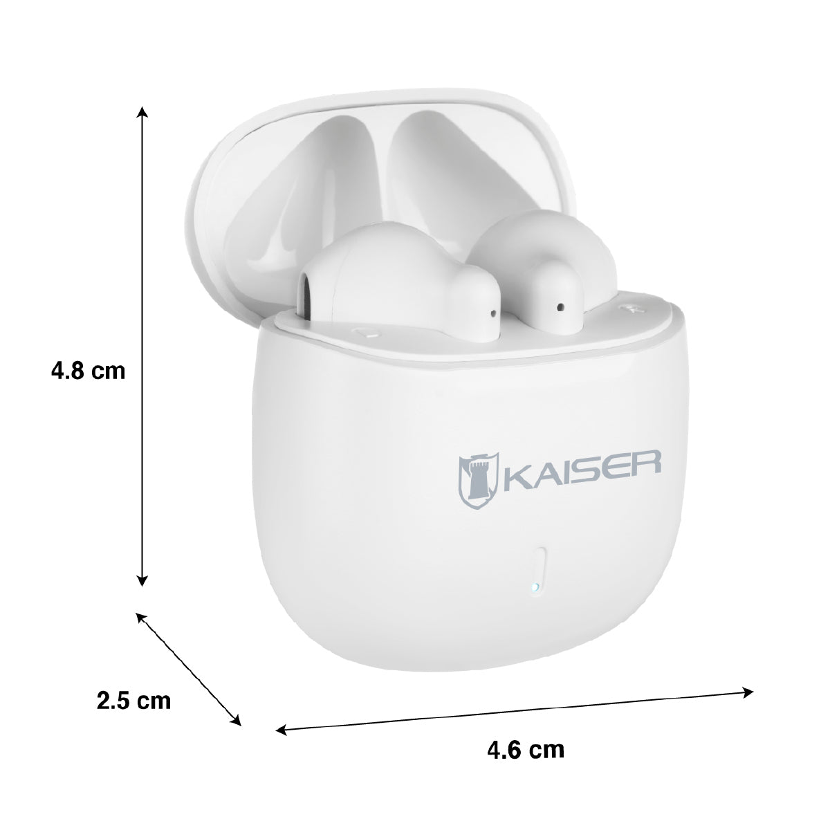 Audífonos True Wireless con batería recargable, blanco