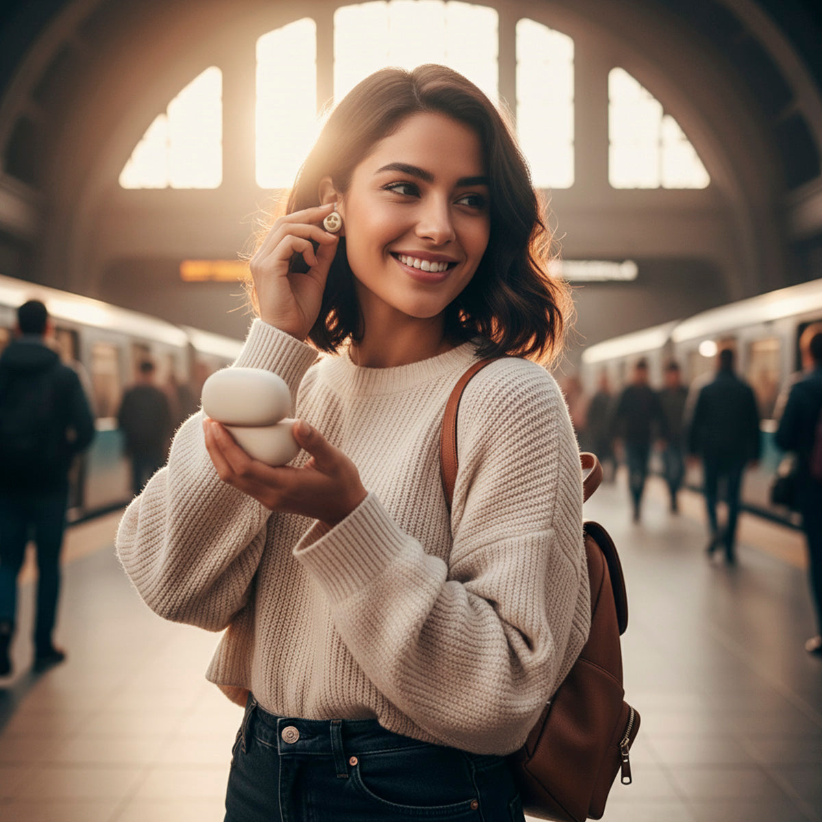 Audífonos compactos TWS Bluetooth®, ivory