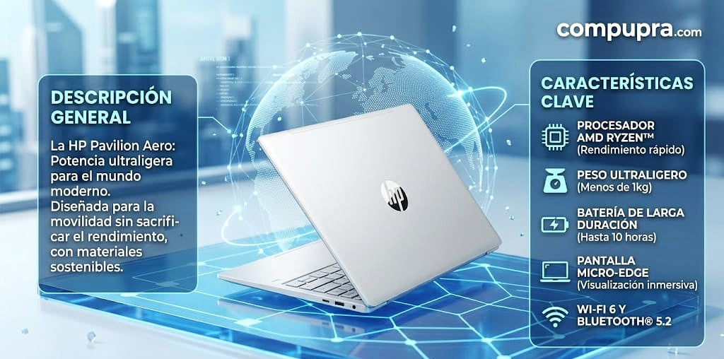 COMPUTADORA HP PAVILION Aero 13