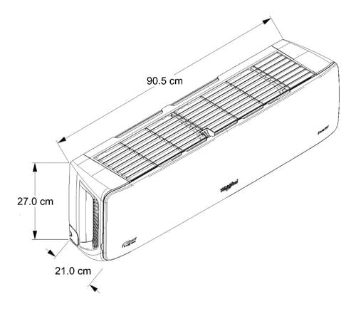 Minisplit Whirlpool Inverter 1 Tonelada Frío/Calor Blanco