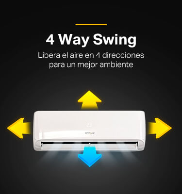 Minisplit Whirlpool Classic 1 Tonelada Solo Frío Blanco